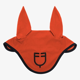 Conjunto EQUESTRO mantilla Uso General/Salto y orejeras FULL color cherry tomato - Imagen 2